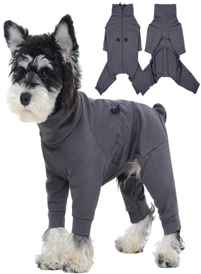 أيدوميك بدلة تعافي للكلاب من إيدوميك بعد الجراحة، بدلة جراحية للكلاب مزودة بسحاب لمنع لعق الجرح، بيجاما للكلاب بأكمام طويلة، بدلات قابلة للتعديل للحد من تساقط شعر الحيوانات الأليفة، بديل للطوق المخروطي للكلاب - Image 1